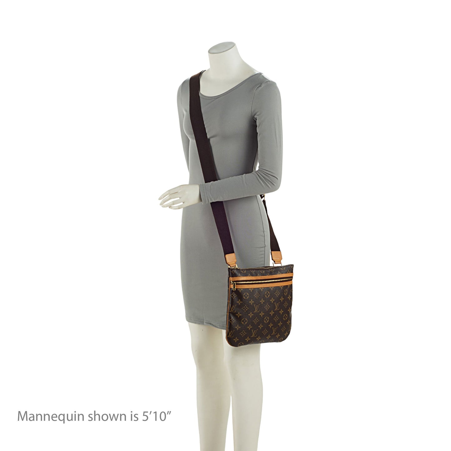 Louis Vuitton Monogram Canvas Pochette Bosphore Messenger (SHF-M14r03)