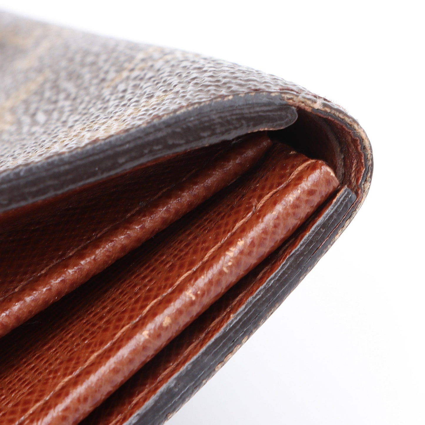 Louis Vuitton Monogram Canvas Porte Monnaie Tresor Wallet (SHF-JHEUeN)