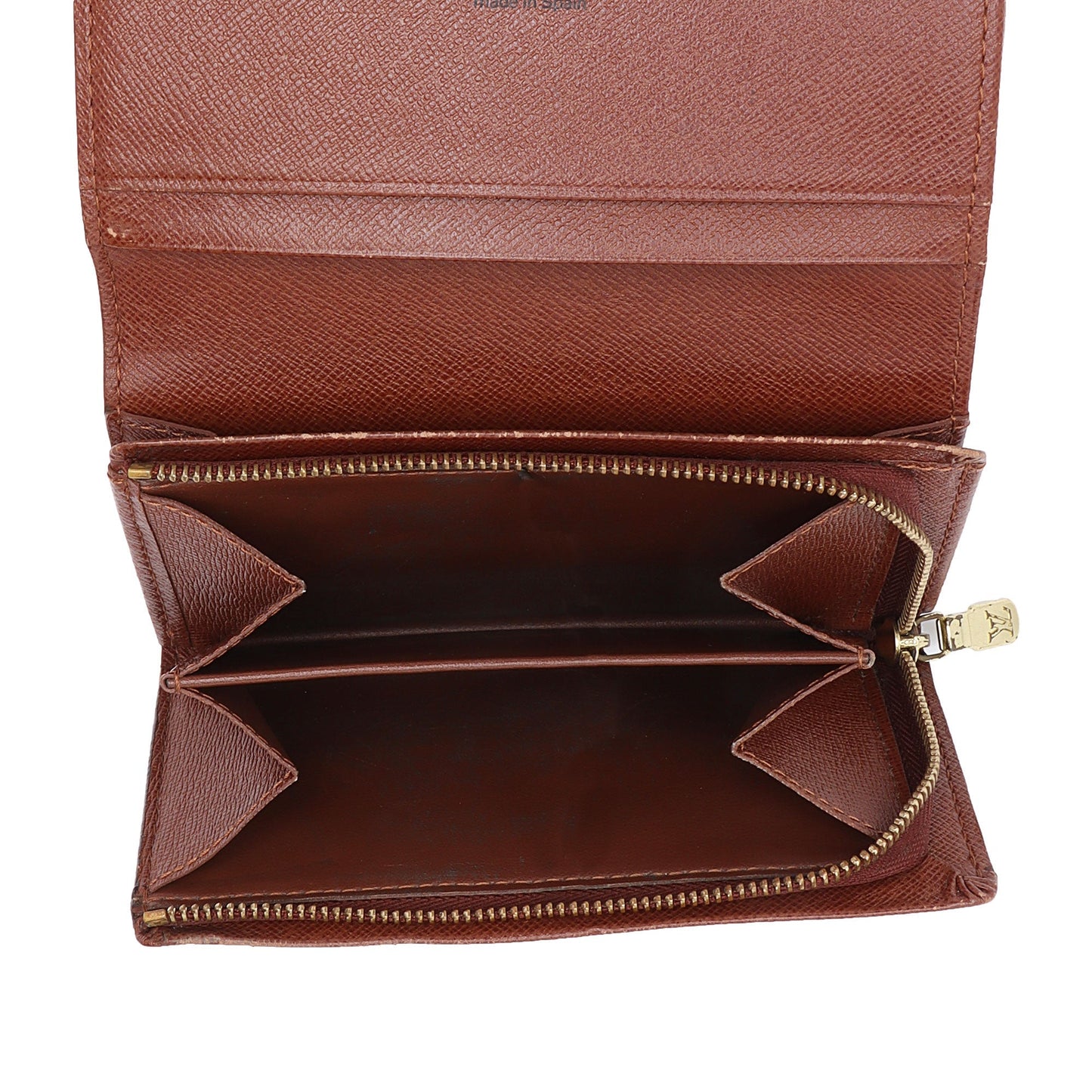 Louis Vuitton Monogram Canvas Porte Monnaie Tresor Wallet (SHF-JHEUeN)