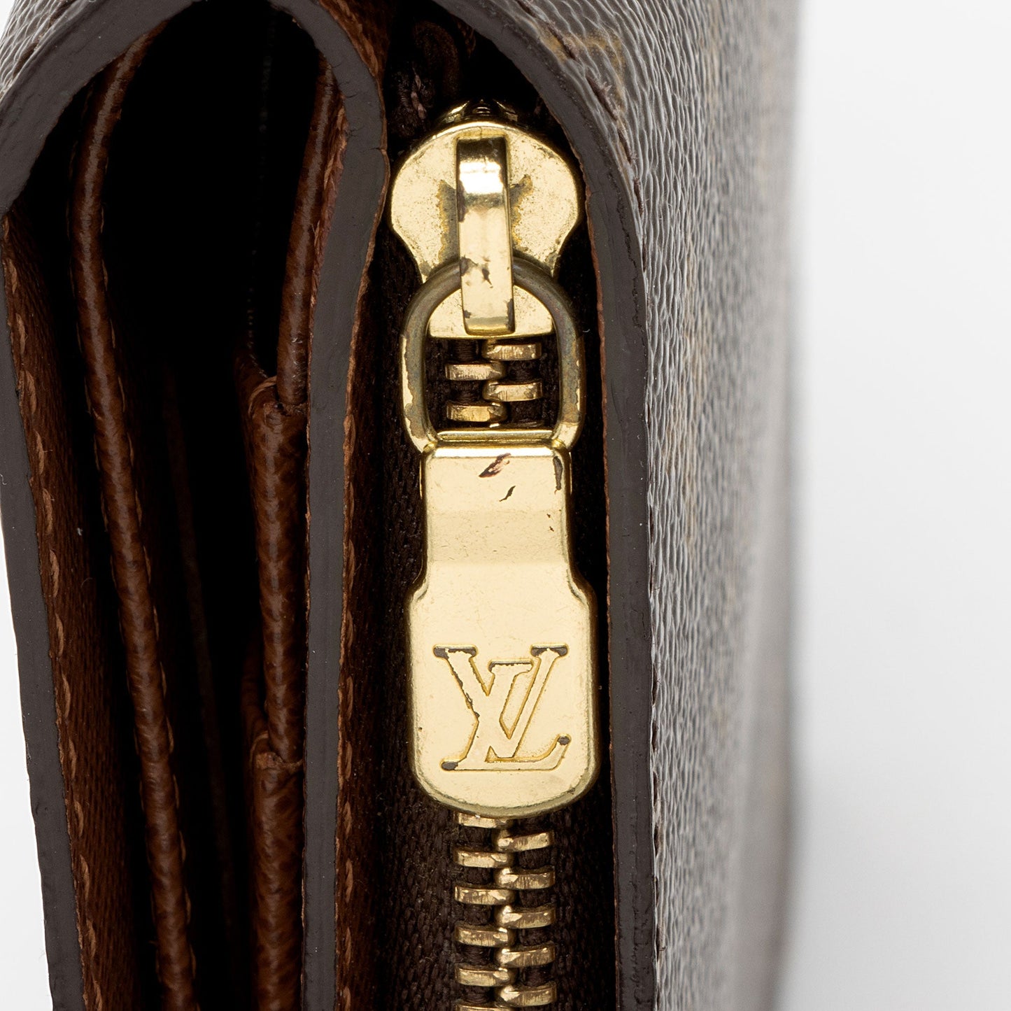 Louis Vuitton Monogram Canvas Porte Papier Zipper Wallet (SHF-422DHO)