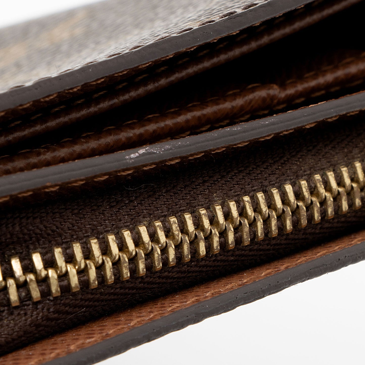 Louis Vuitton Monogram Canvas Porte Papier Zipper Wallet (SHF-422DHO)