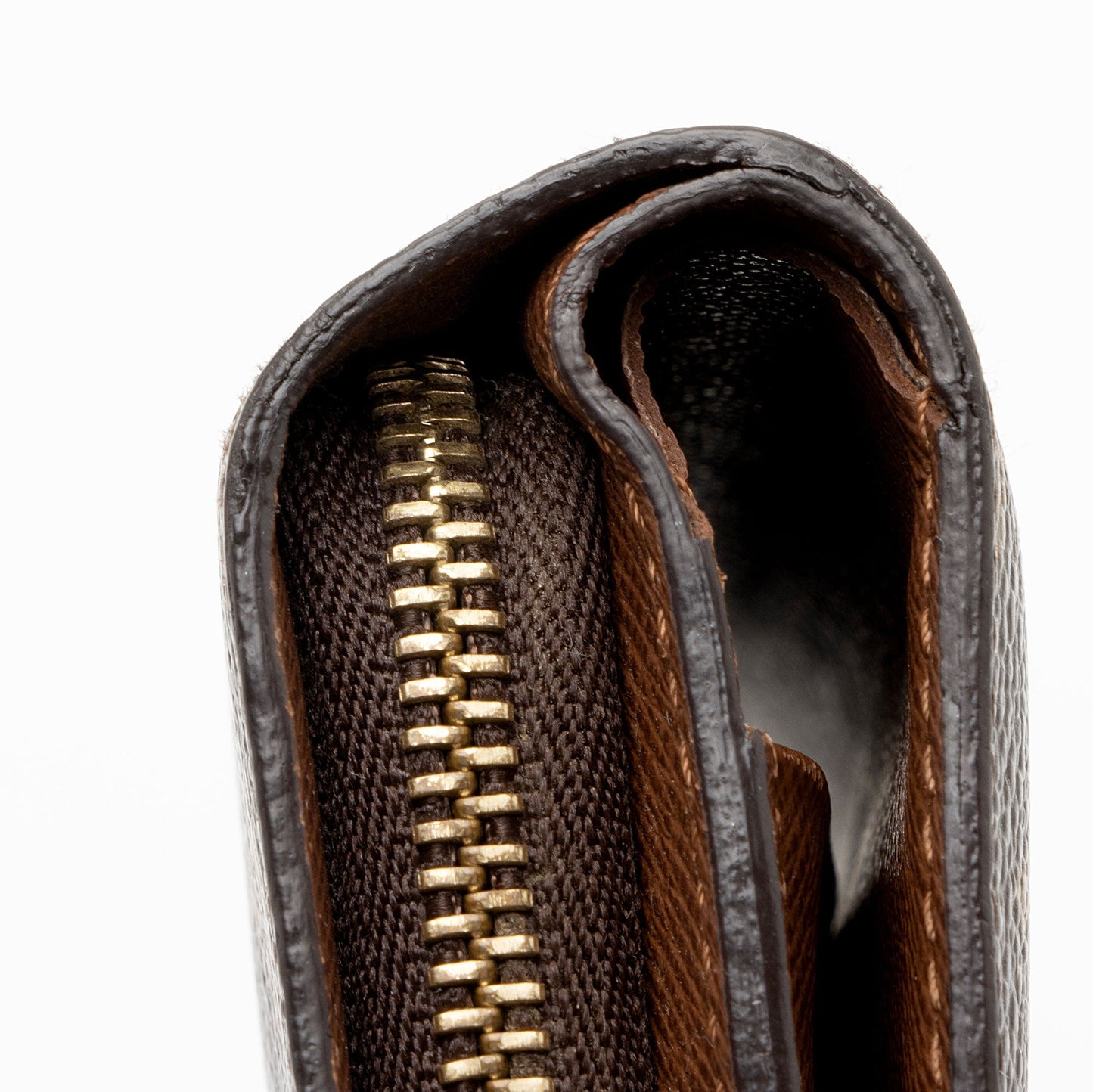 Louis Vuitton Monogram Canvas Porte Papier Zipper Wallet (SHF-422DHO)