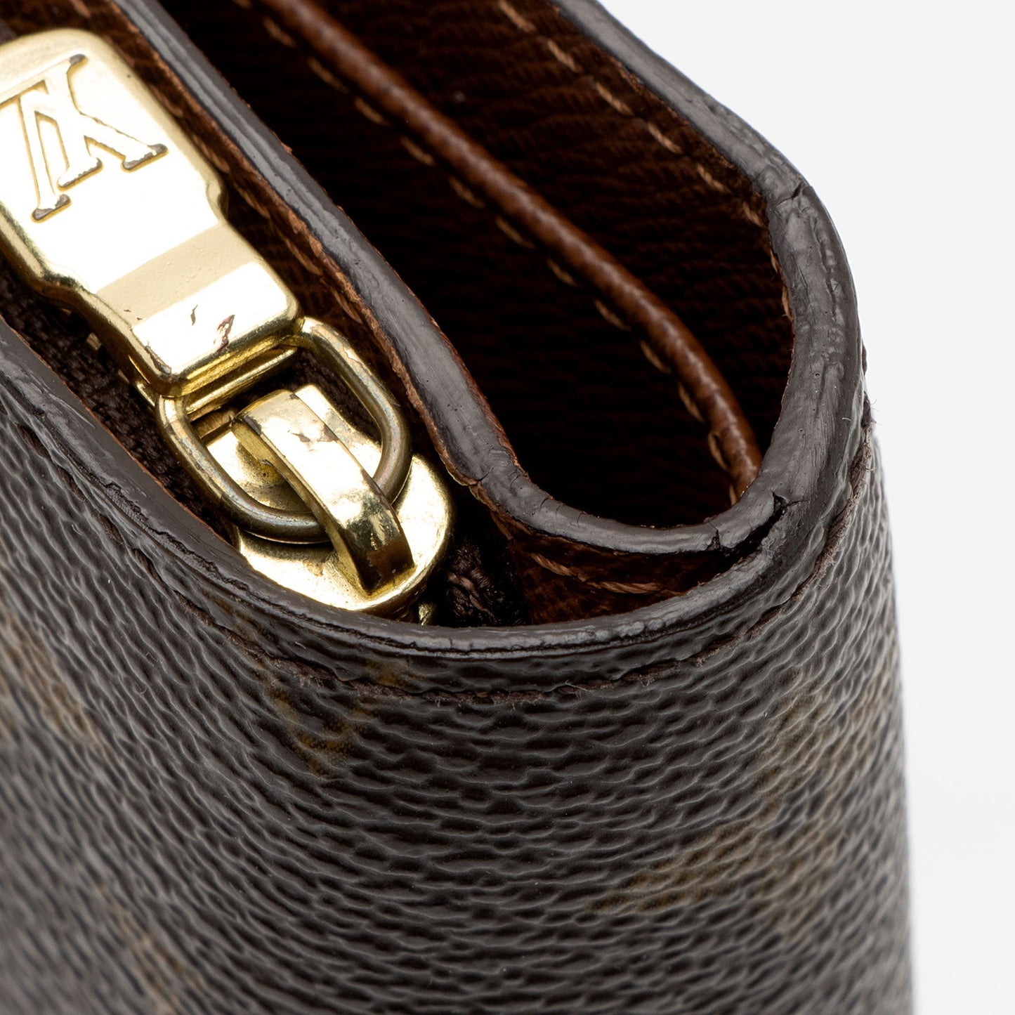 Louis Vuitton Monogram Canvas Porte Papier Zipper Wallet (SHF-422DHO)