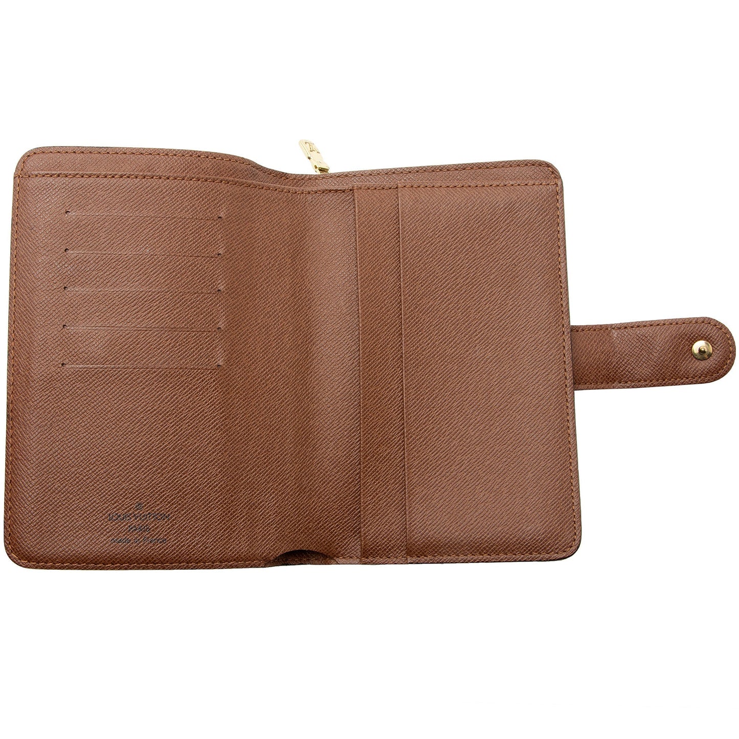 Louis Vuitton Monogram Canvas Porte Papier Zipper Wallet (SHF-422DHO)