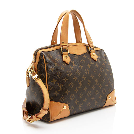 Louis Vuitton Monogram Canvas Retiro PM Satchel (SHF-05kHBQ)