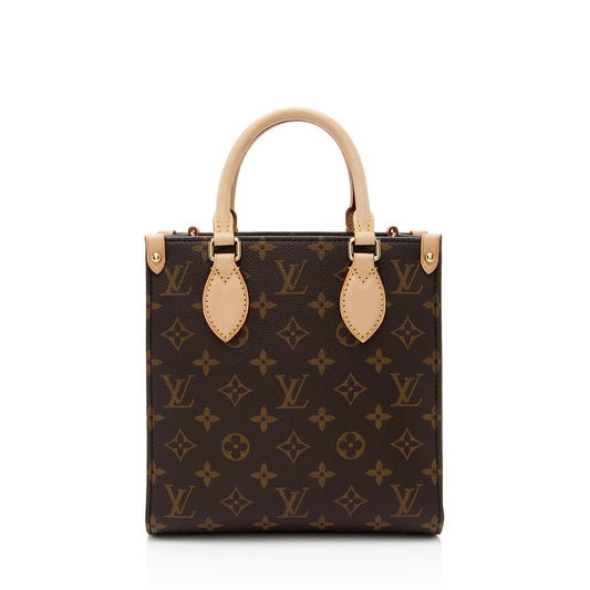 Louis Vuitton Monogram Canvas Sac Plat BB Tote (SHF-7Hiogv)