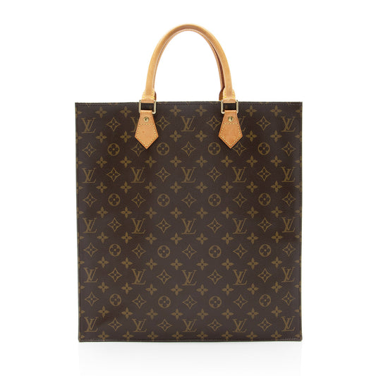Louis Vuitton Monogram Canvas Sac Plat Tote (SHF-4rkmKw)