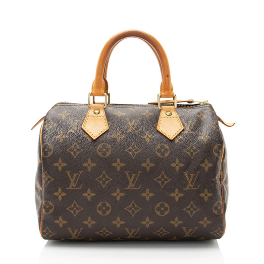 Louis Vuitton Monogram Canvas Speedy 25 Satchel (SHF-1NUxF3)