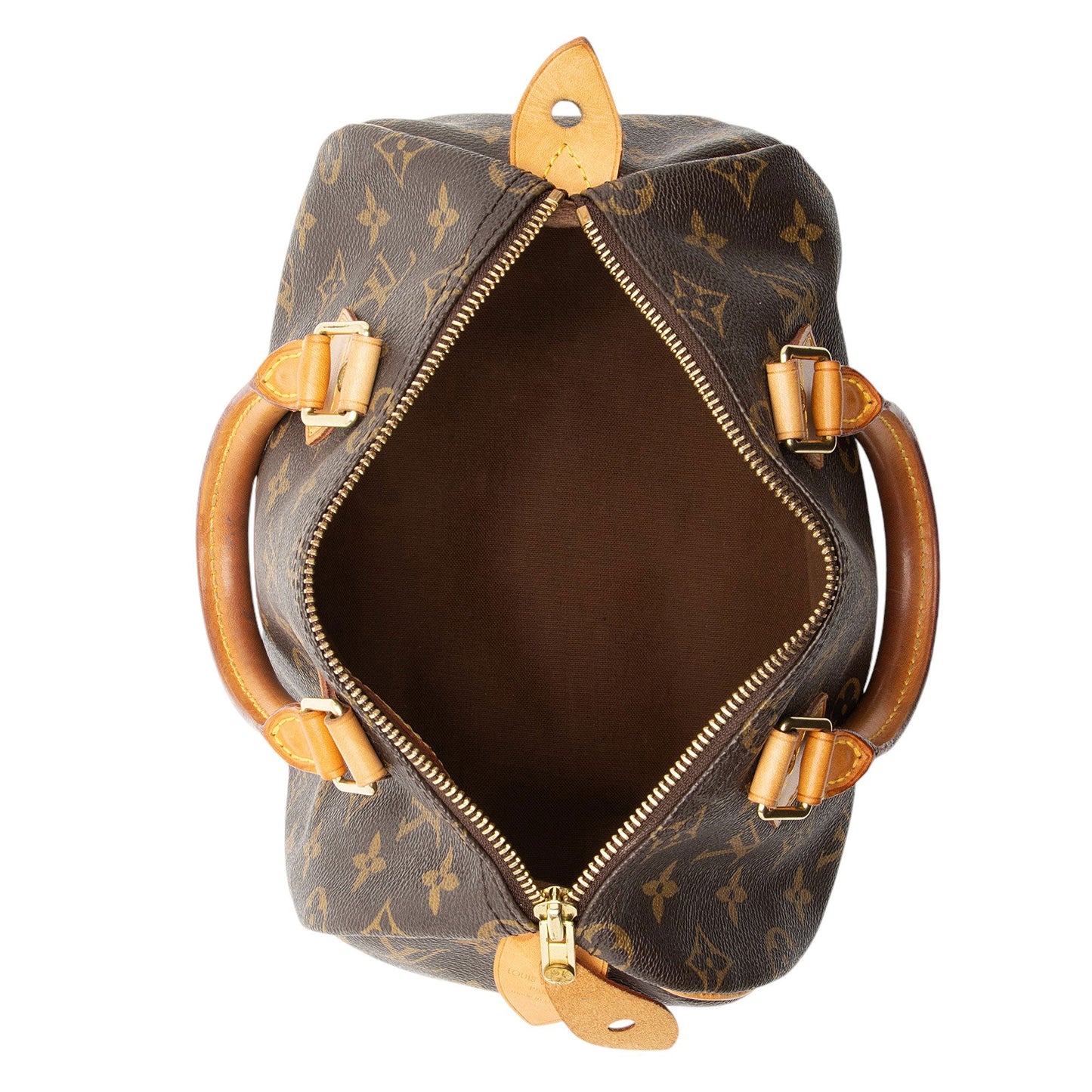 Louis Vuitton Monogram Canvas Speedy 25 Satchel (SHF-1NUxF3)