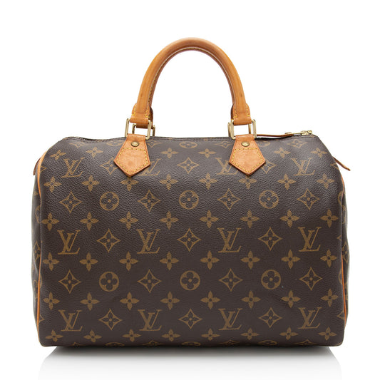 Louis Vuitton Monogram Canvas Speedy 30 Satchel (SHF-JxW6kN)