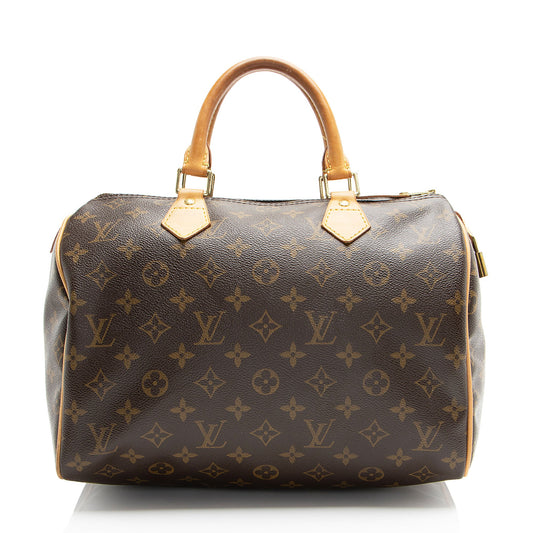 Louis Vuitton Monogram Canvas Speedy 30 Satchel