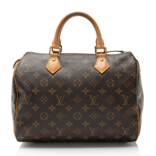 Louis Vuitton Monogram Canvas Speedy 30 Satchel