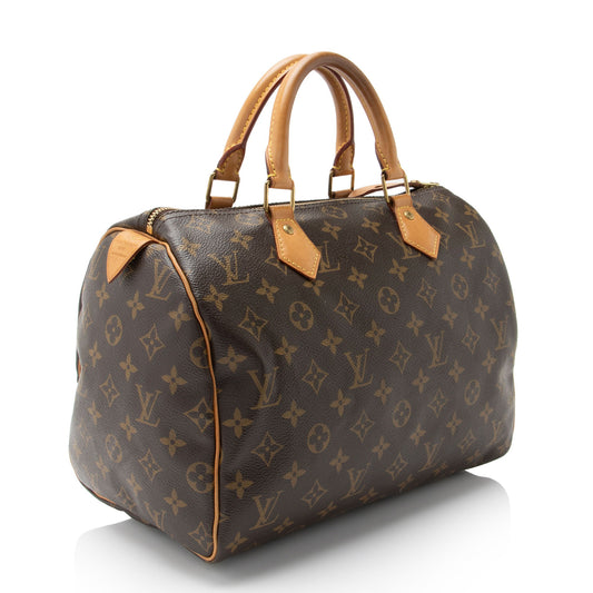 Louis Vuitton Monogram Canvas Speedy 30 Satchel