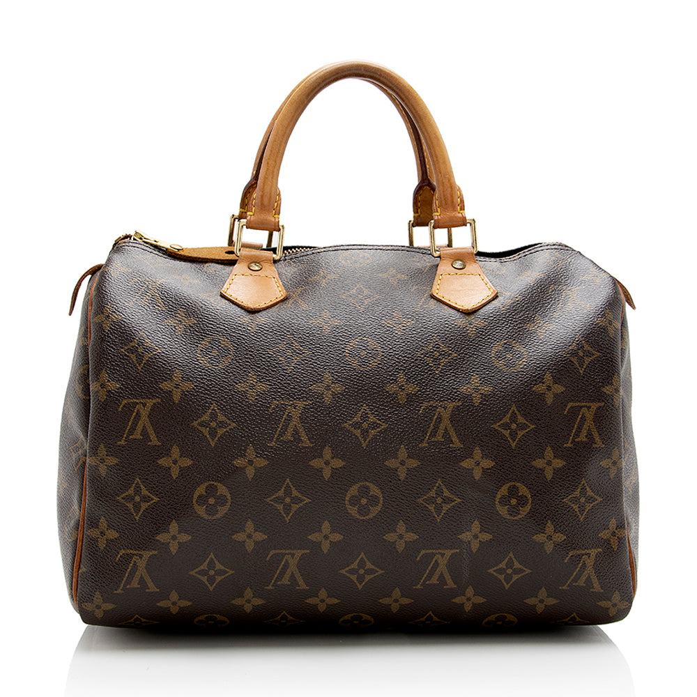 Louis Vuitton Monogram Canvas Speedy 30 Satchel -  (SHF-17824)