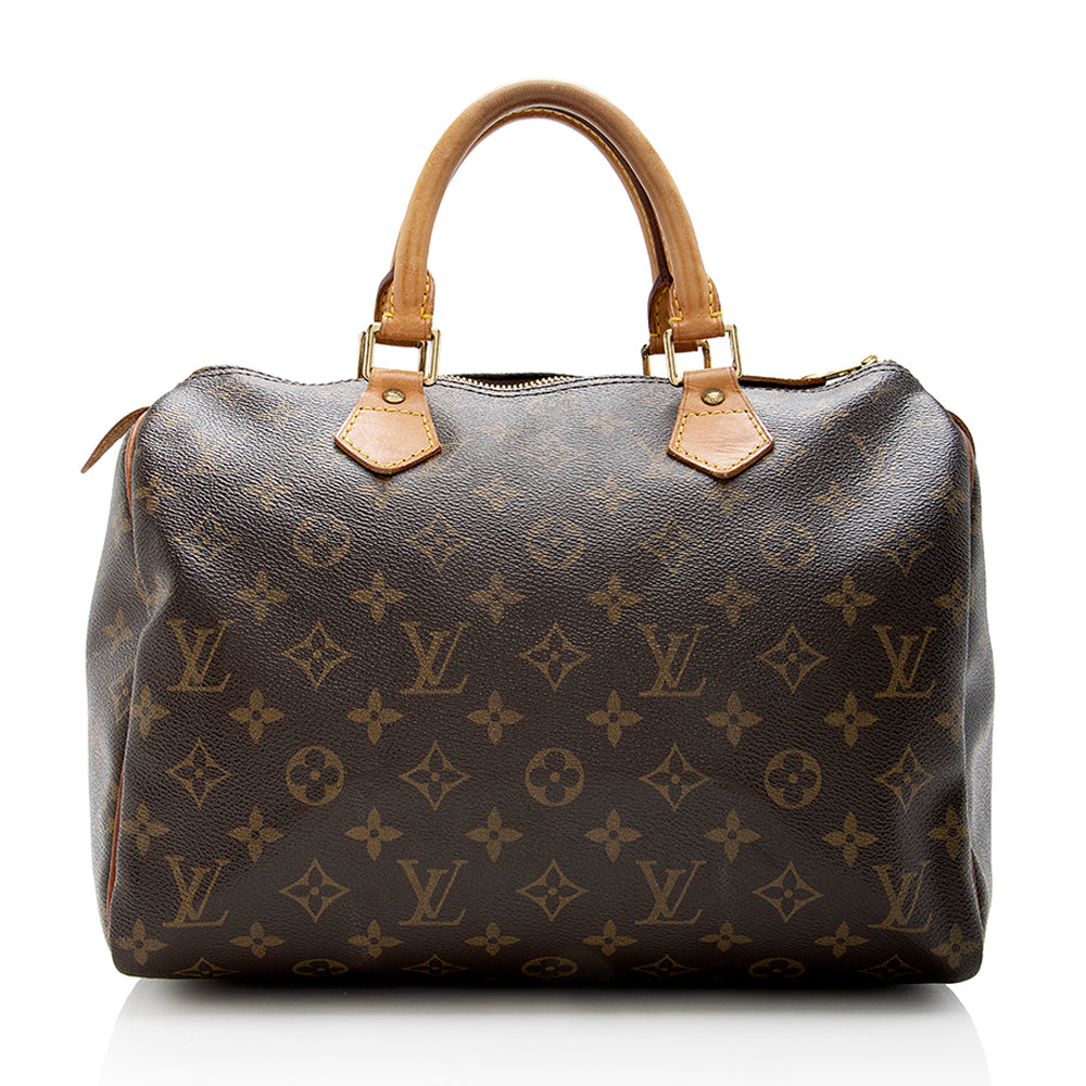 Louis Vuitton Monogram Canvas Speedy 30 Satchel -  (SHF-17824)