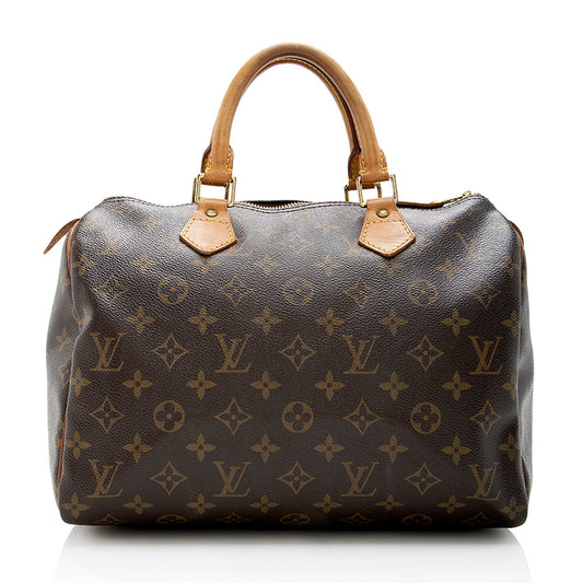 Louis Vuitton Monogram Canvas Speedy 30 Satchel -  (SHF-17824)