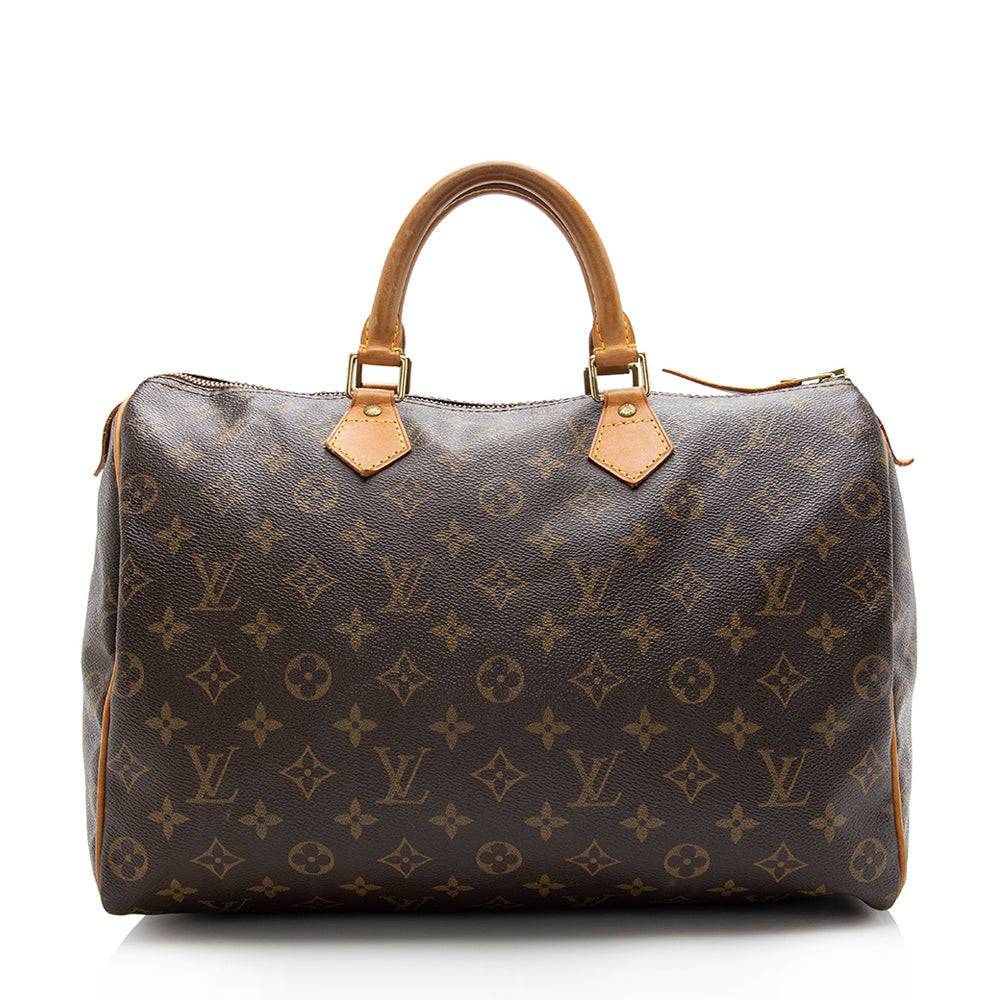 Louis Vuitton Monogram Canvas Speedy 35 Satchel -  (SHF-16687)