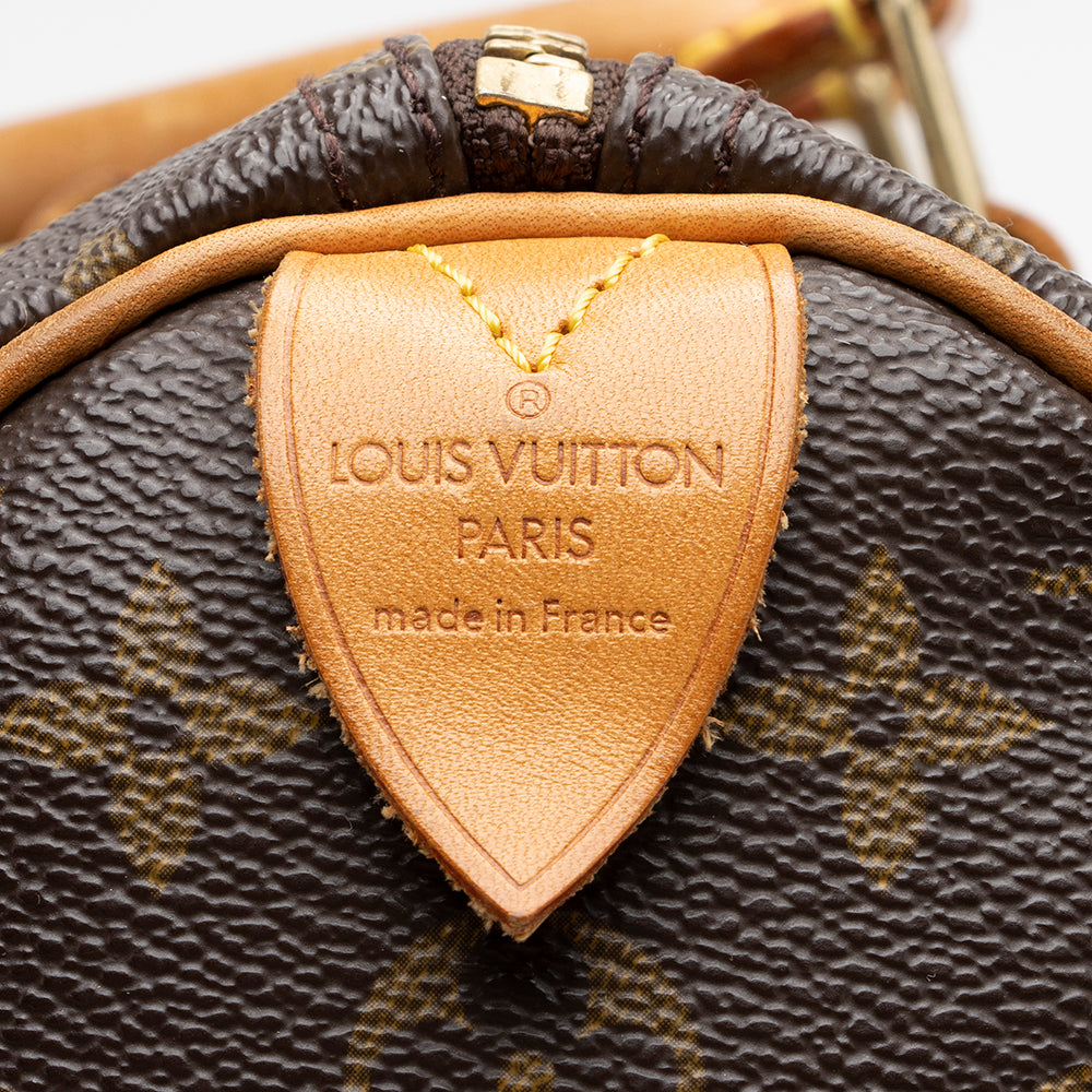 Louis Vuitton Monogram Canvas Speedy 35 Satchel -  (SHF-16687)