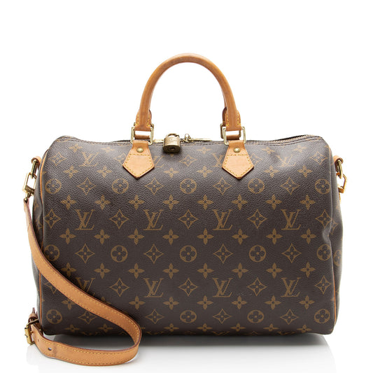 Louis Vuitton Monogram Canvas Speedy Bandouliere 35 Satchel