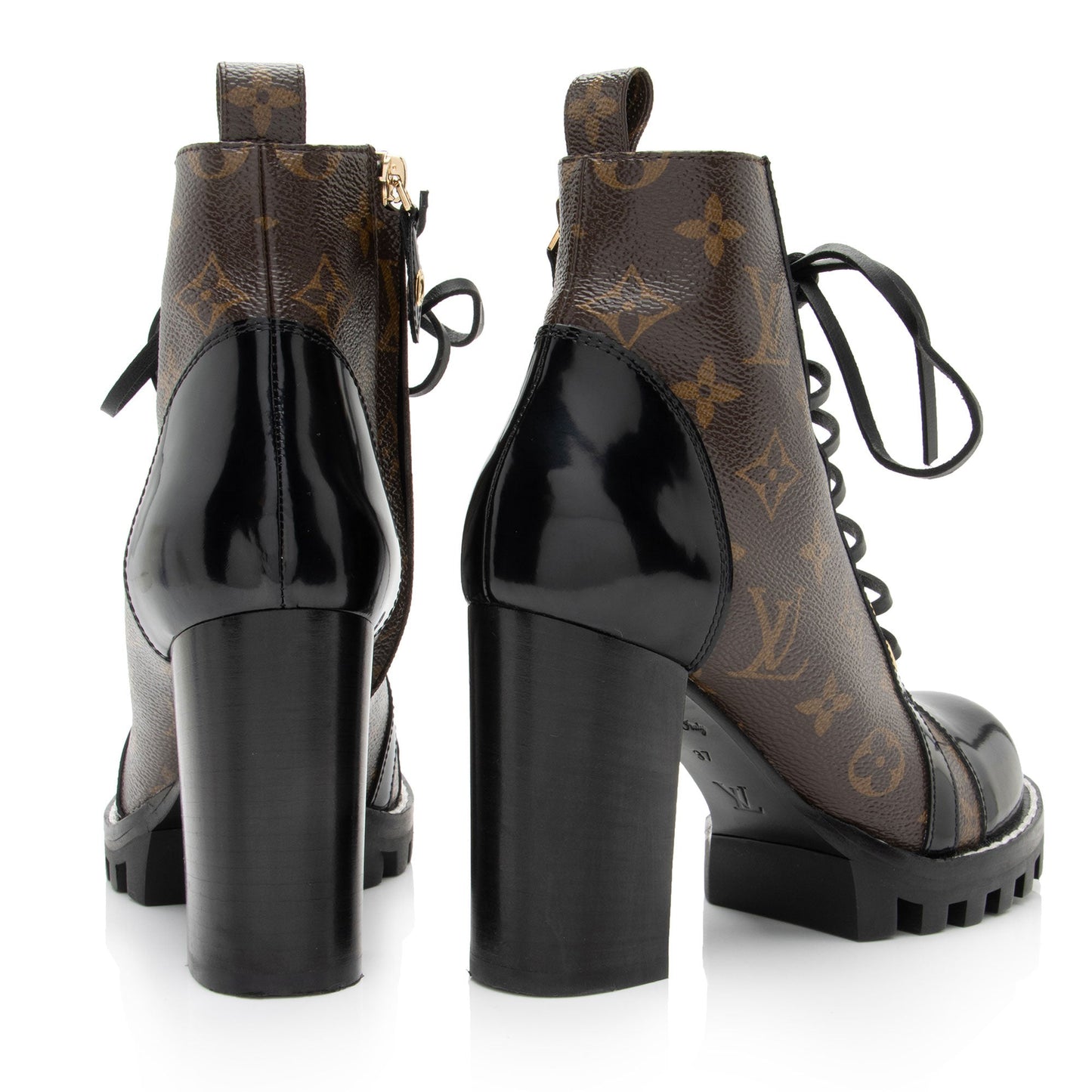 Louis Vuitton Monogram Canvas Star Trail Ankle Boots - Size 7 / 37 (SHF-leJeSk)