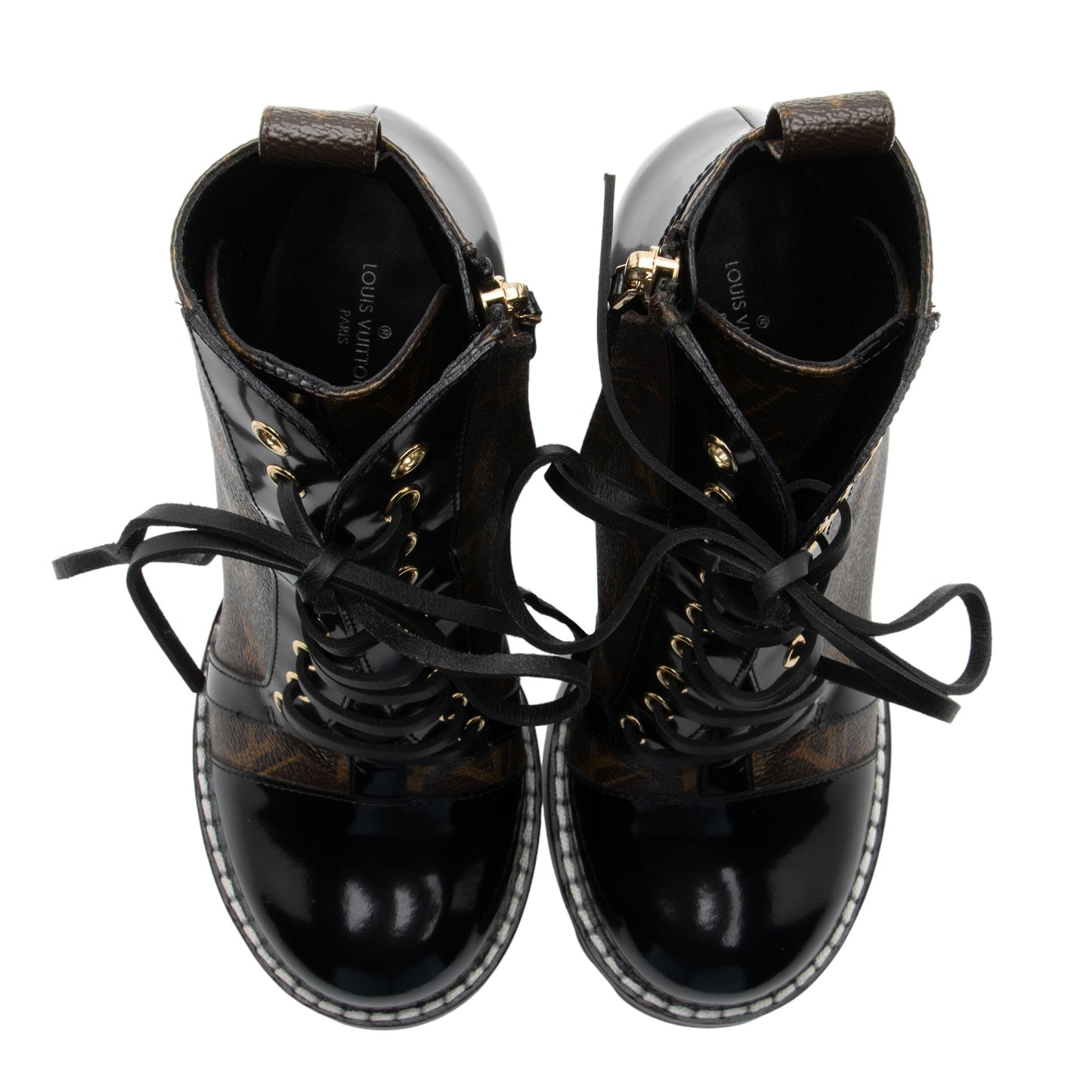 Louis Vuitton Monogram Canvas Star Trail Ankle Boots - Size 7 / 37 (SHF-leJeSk)