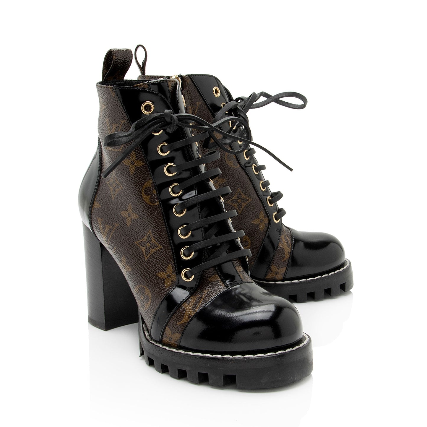 Louis Vuitton Monogram Canvas Star Trail Ankle Boots - Size 7 / 37 (SHF-R6Nbtv)