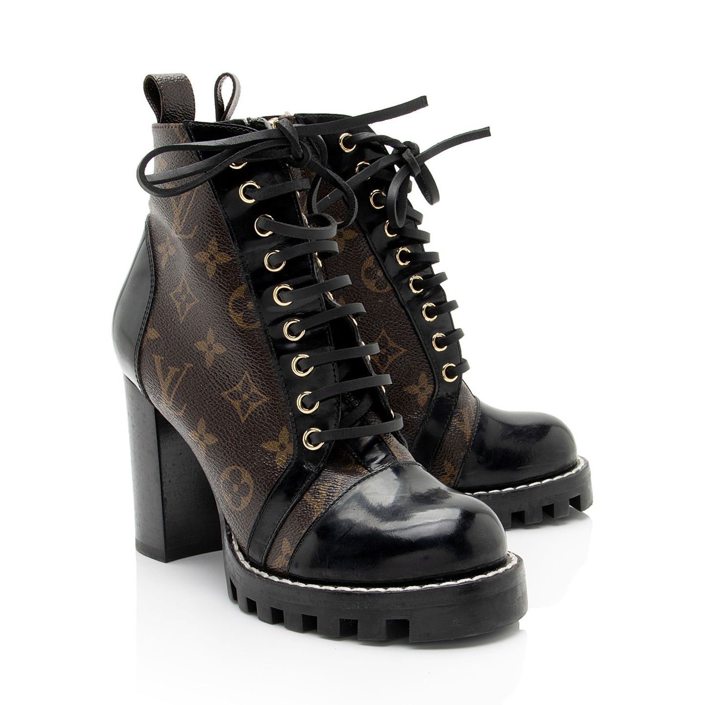 Louis Vuitton Monogram Canvas Star Trail Ankle Boots - Size 7 / 37 (SHF-oCgnsT)