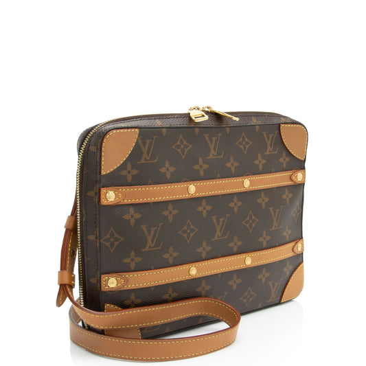 Louis Vuitton Monogram Canvas Studded Soft Trunk Crossbody