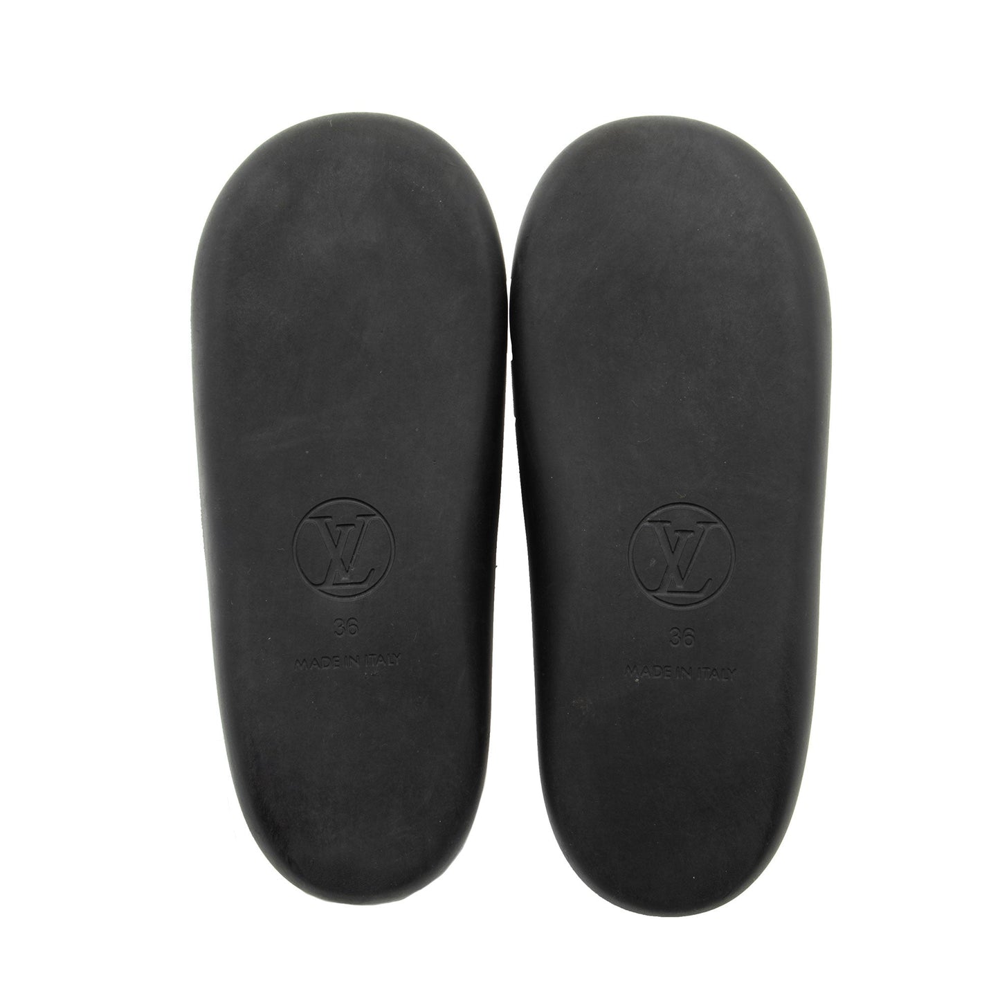 Louis Vuitton Monogram Canvas Sunbath Slide Sandals - Size 6 / 36 (SHF-Dsl8Xt)