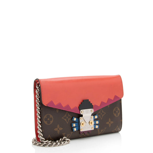 Louis Vuitton Monogram Canvas Totem Chain Wallet (SHF-w9WsuG)