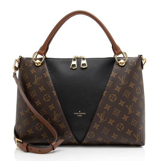 Louis Vuitton Monogram Canvas V Tote MM (SHF-xfJRm0)