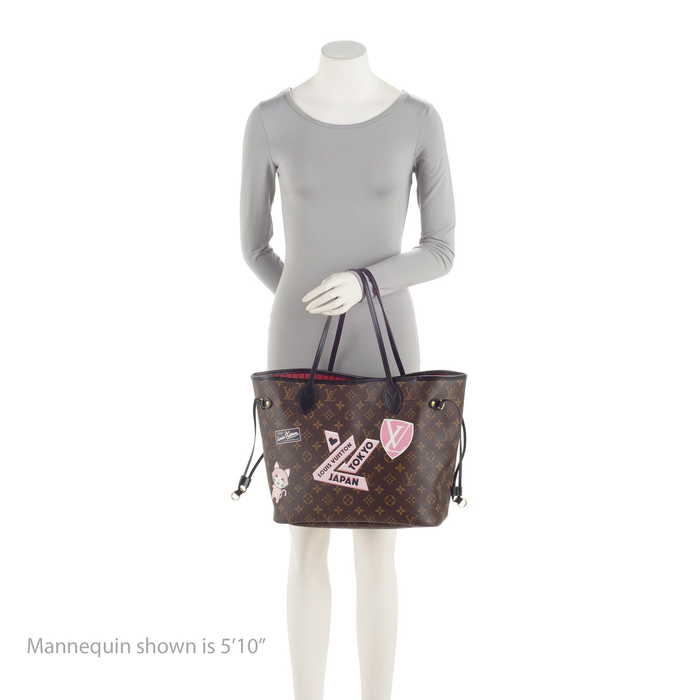Louis Vuitton Monogram Canvas World Tour Neverfull MM Tote