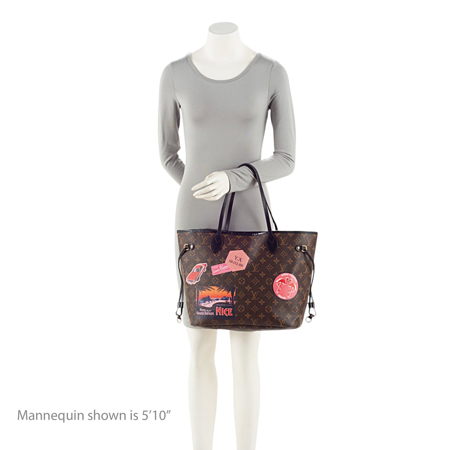 Louis Vuitton Monogram Canvas World Tour Neverfull MM Tote