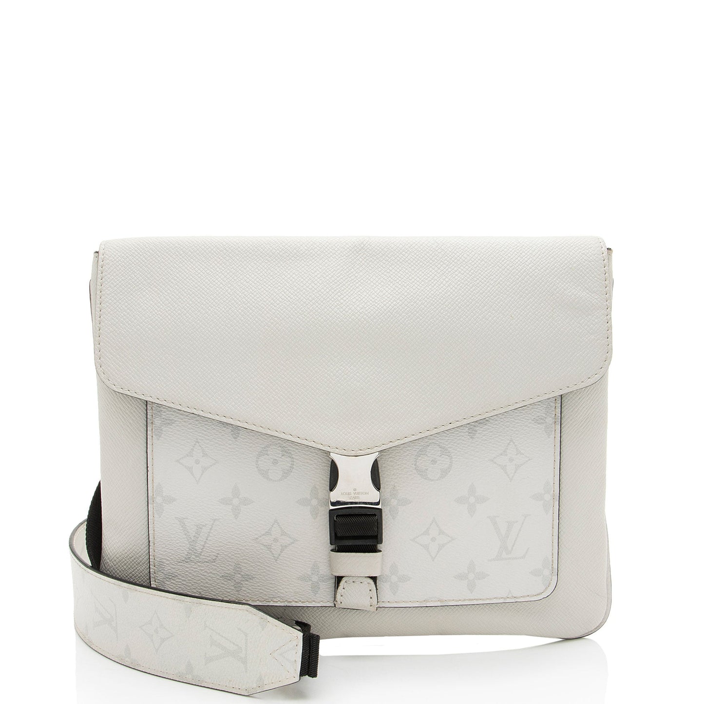 Louis Vuitton Monogram Chalk Taiga Leather Outdoor Flap Messenger