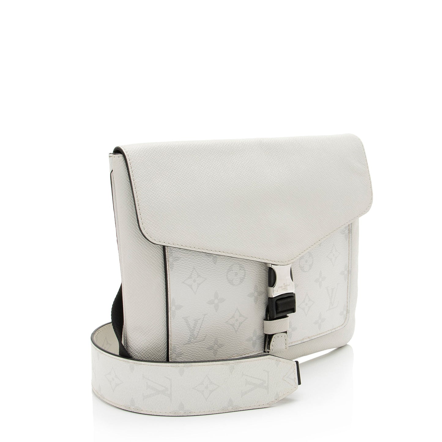 Louis Vuitton Monogram Chalk Taiga Leather Outdoor Flap Messenger