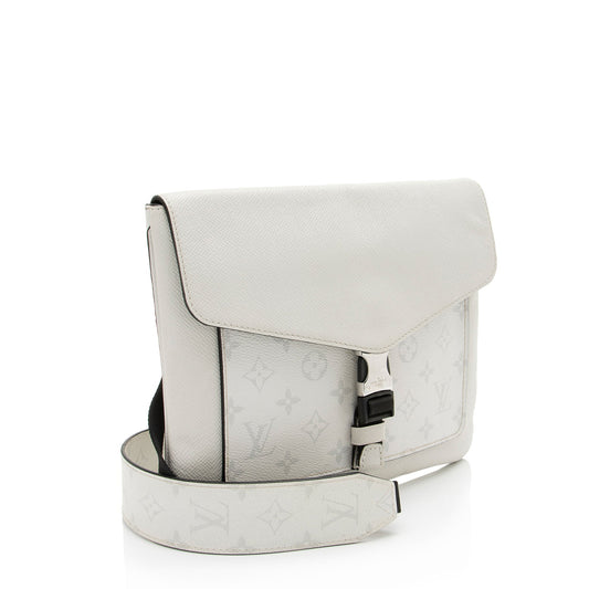 Louis Vuitton Monogram Chalk Taiga Leather Outdoor Flap Messenger