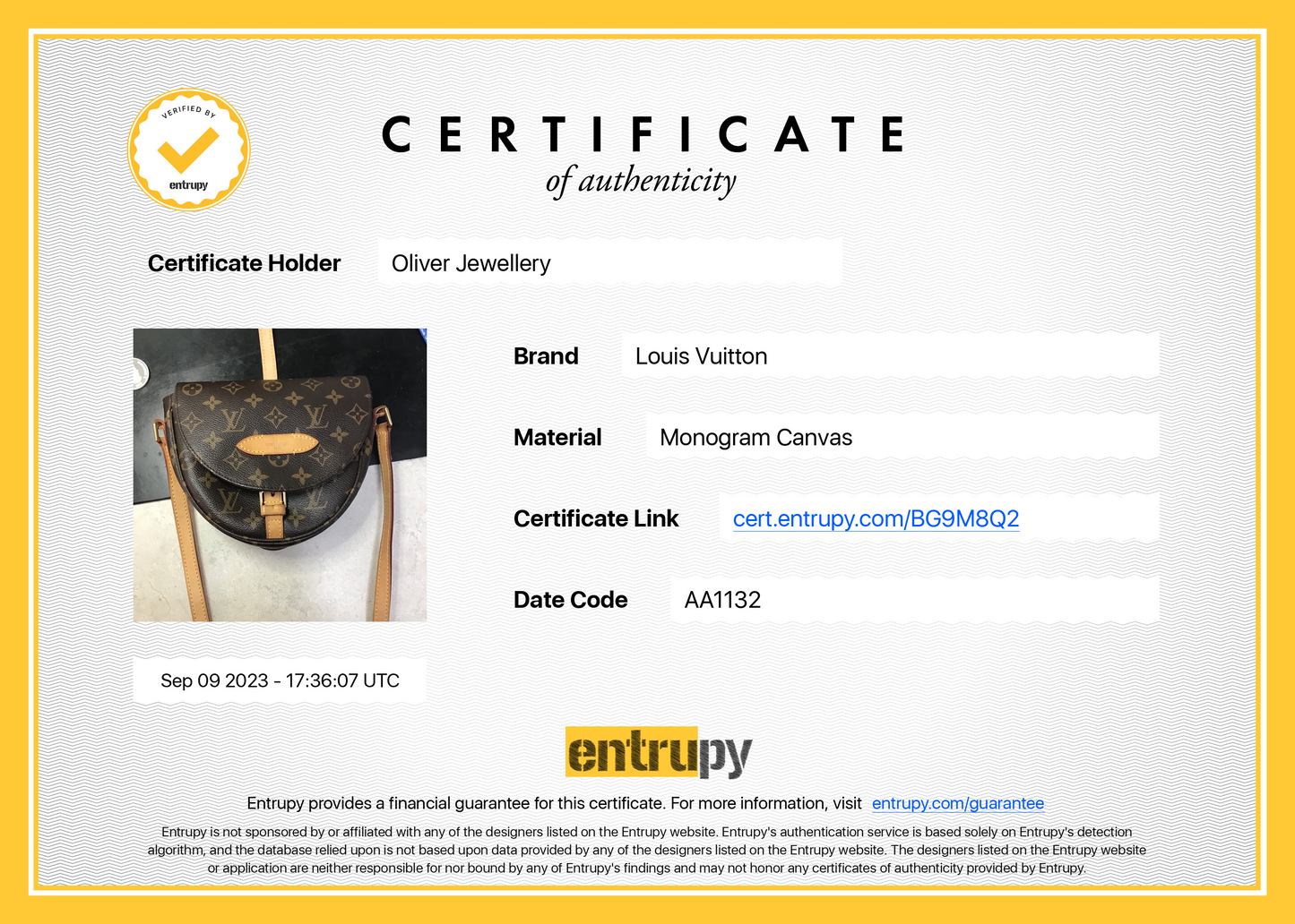 Louis Vuitton Monogram Chantilly PM