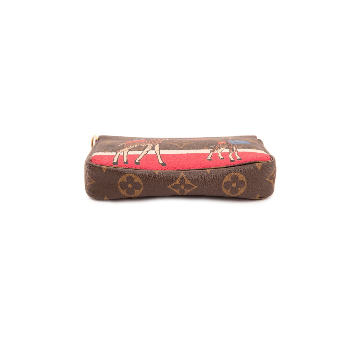 Louis Vuitton Monogram Christmas Animation Giraffe Mini Pochette Accessories