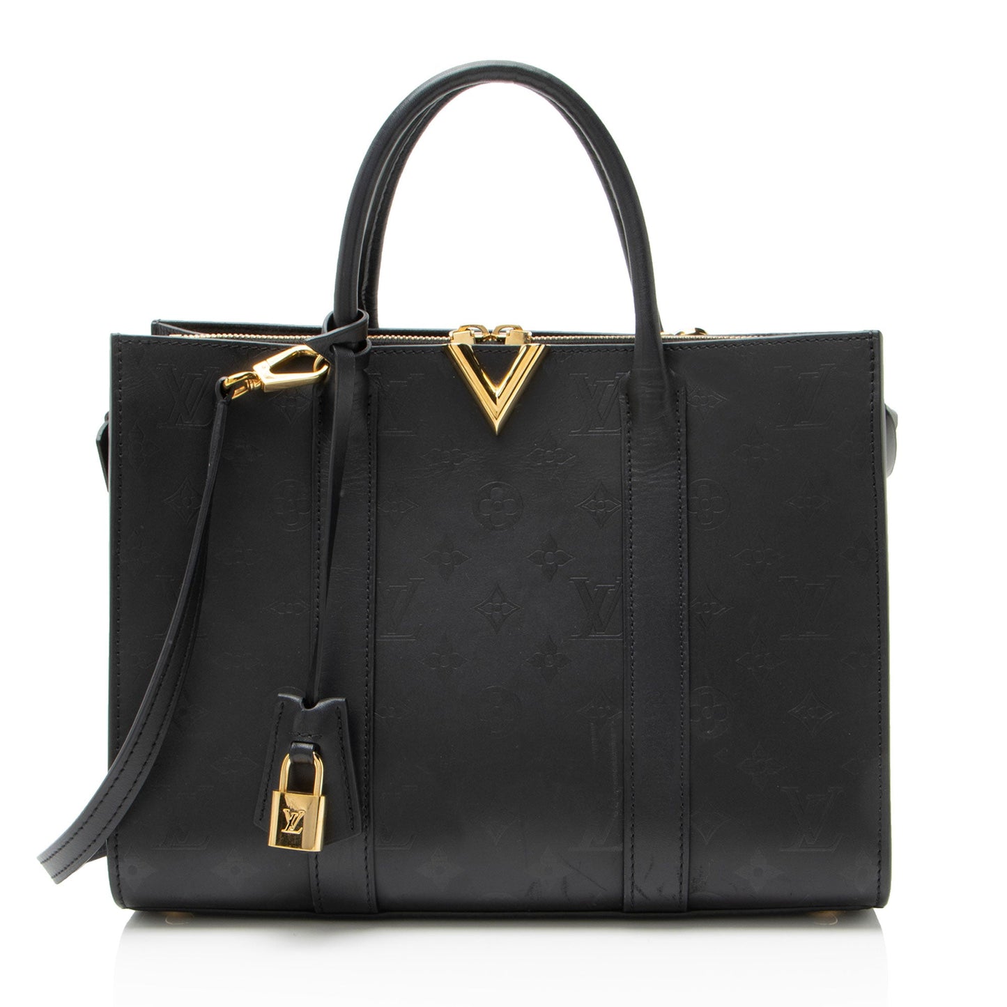 Louis Vuitton Monogram Cuir Plume Very MM Tote