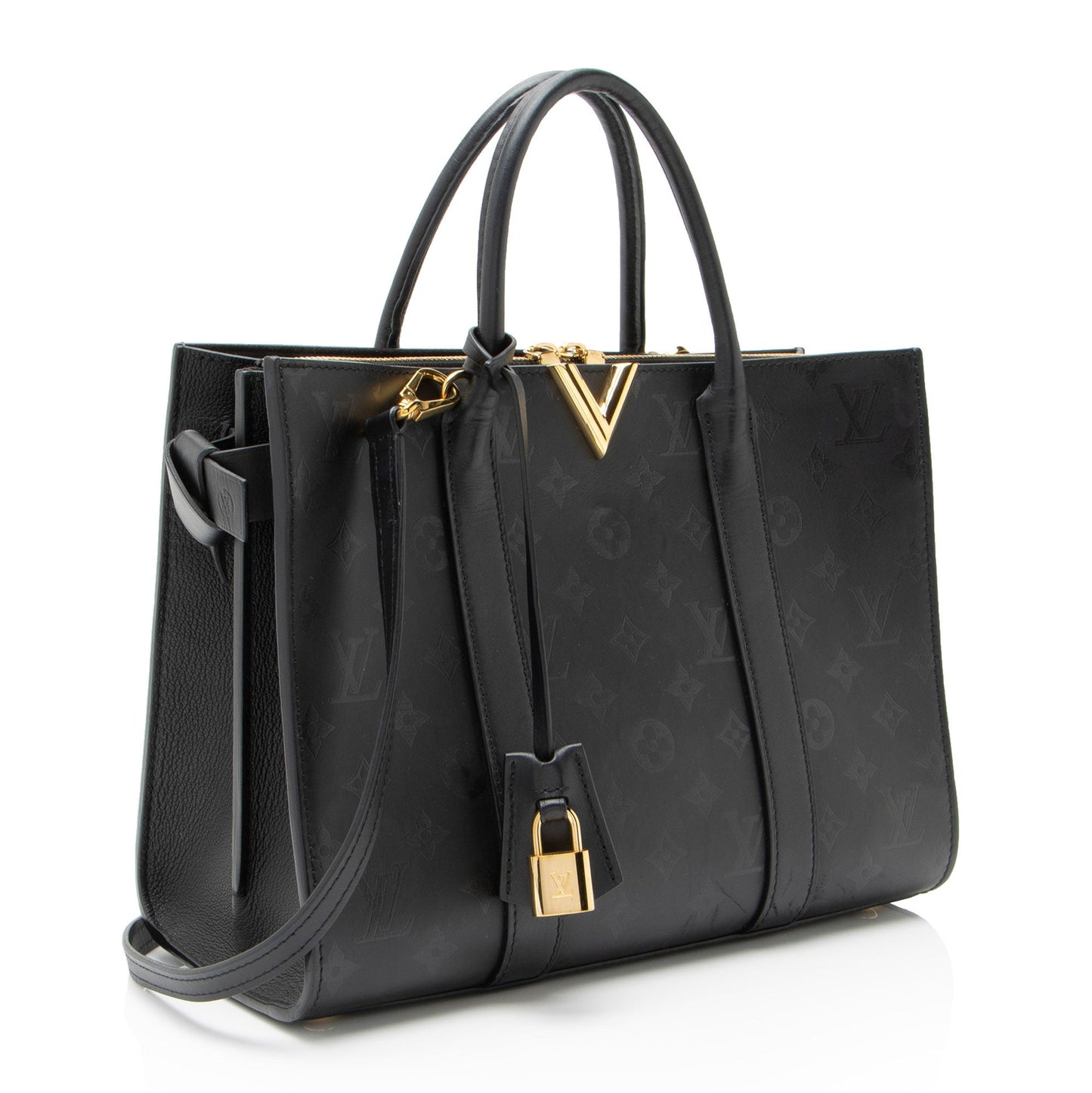 Louis Vuitton Monogram Cuir Plume Very MM Tote