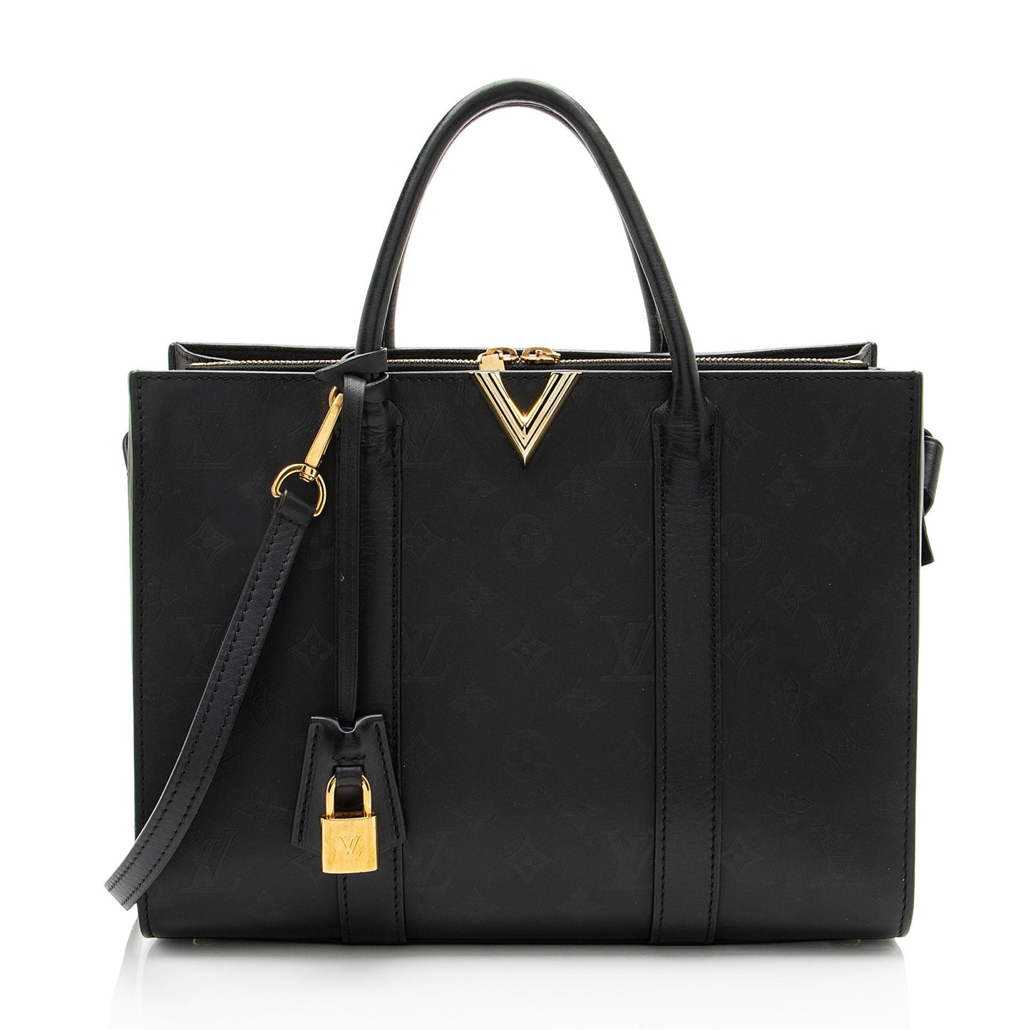 Louis Vuitton Monogram Cuir Plume Very MM Tote