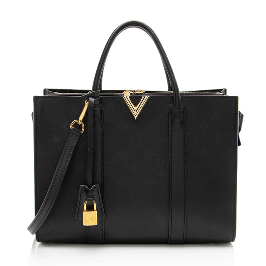 Louis Vuitton Monogram Cuir Plume Very MM Tote