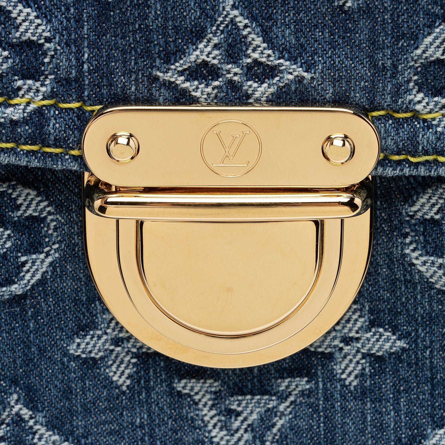 Louis Vuitton Monogram Denim Sac Plat Tote (SHF-mkC7Vd)
