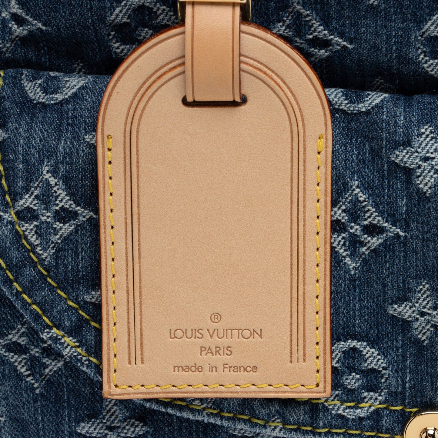 Louis Vuitton Monogram Denim Sac Plat Tote (SHF-mkC7Vd)
