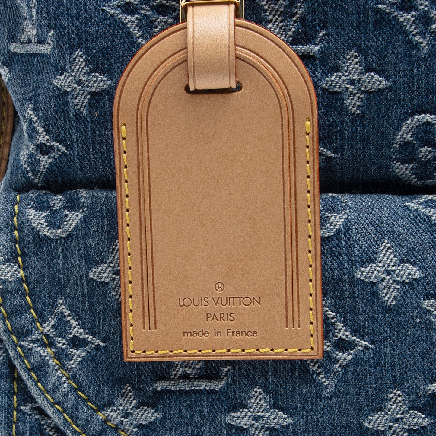 Louis Vuitton Monogram Denim Sac Plat Tote (SHF-6HsEei)