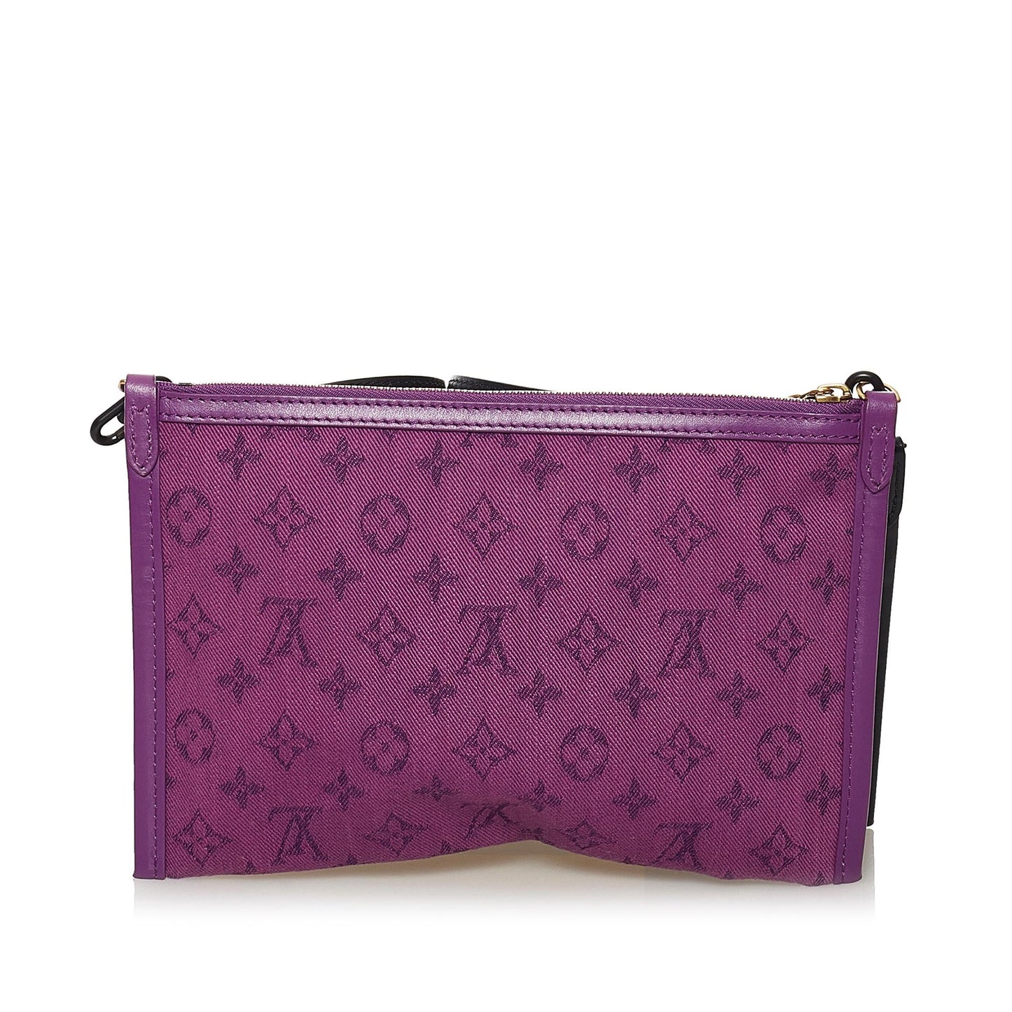 Louis Vuitton Monogram Double Flat Crossbody Bag (SHG-32846)