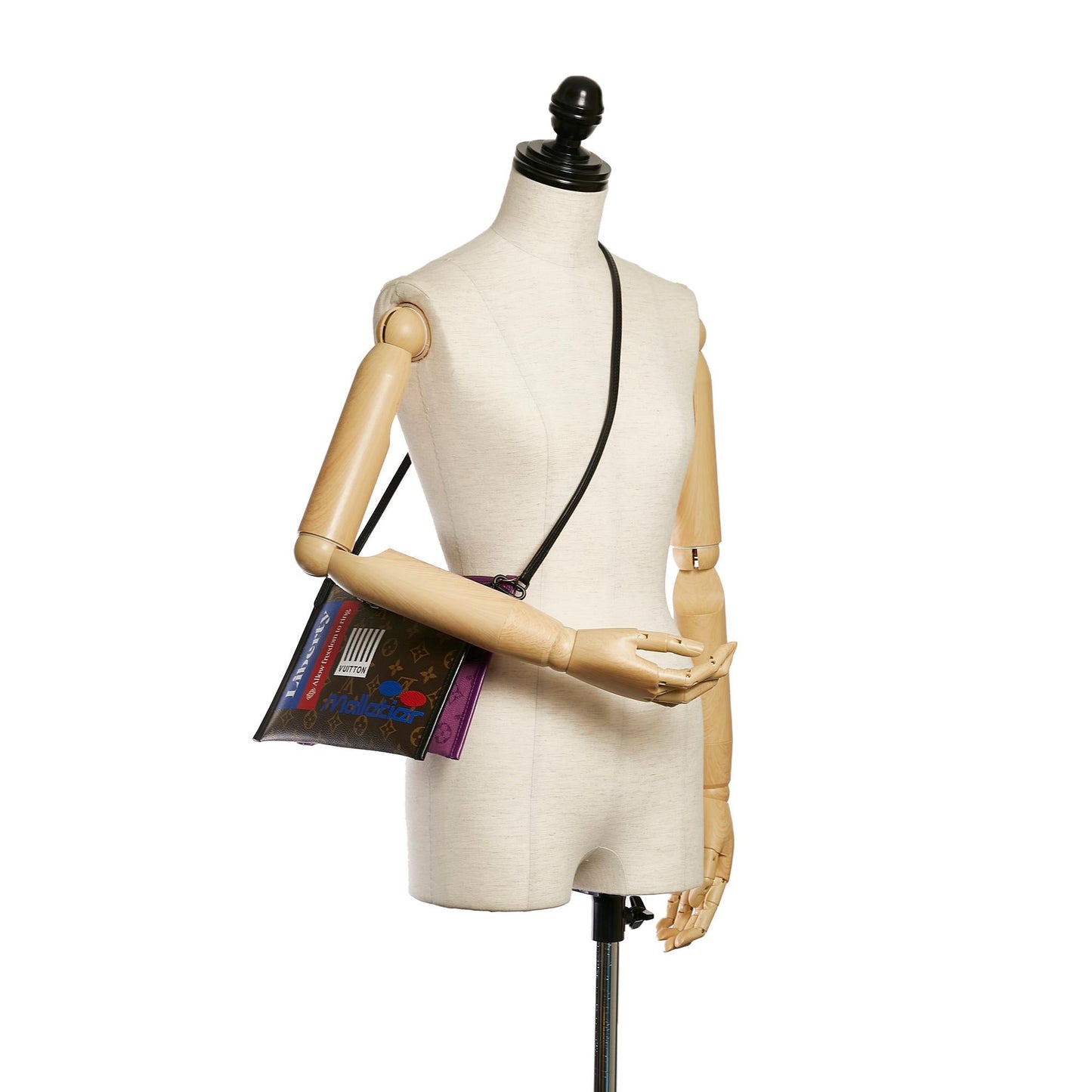 Louis Vuitton Monogram Double Flat Crossbody Bag (SHG-32846)