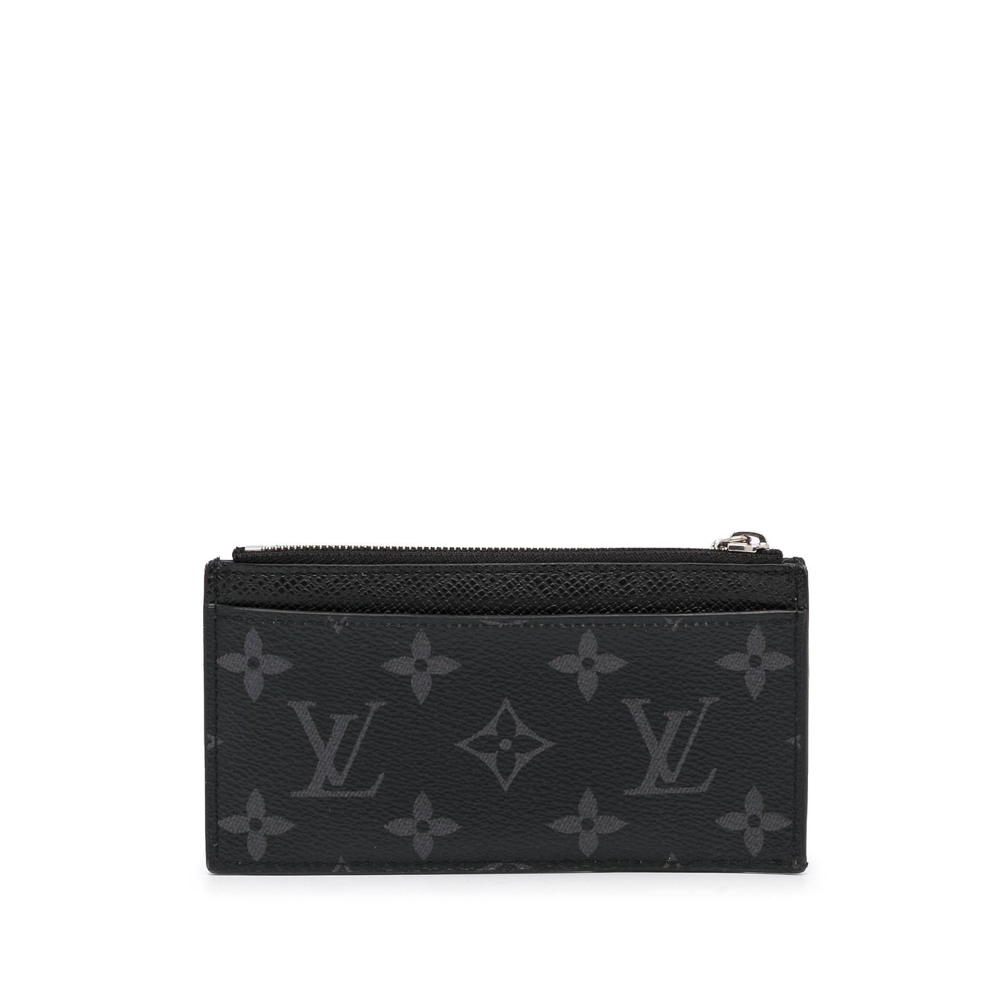 Louis Vuitton Monogram Eclipse Coin Card Holder (SHG-l9jyoH)