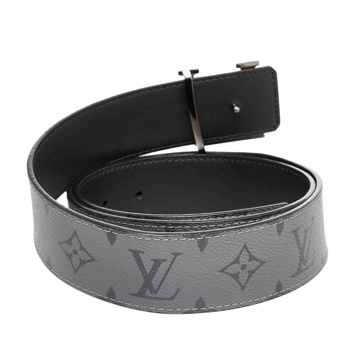 Louis Vuitton Monogram Eclipse Initiales Belt - 44 / 113.00 (SHG-PlPv0S)