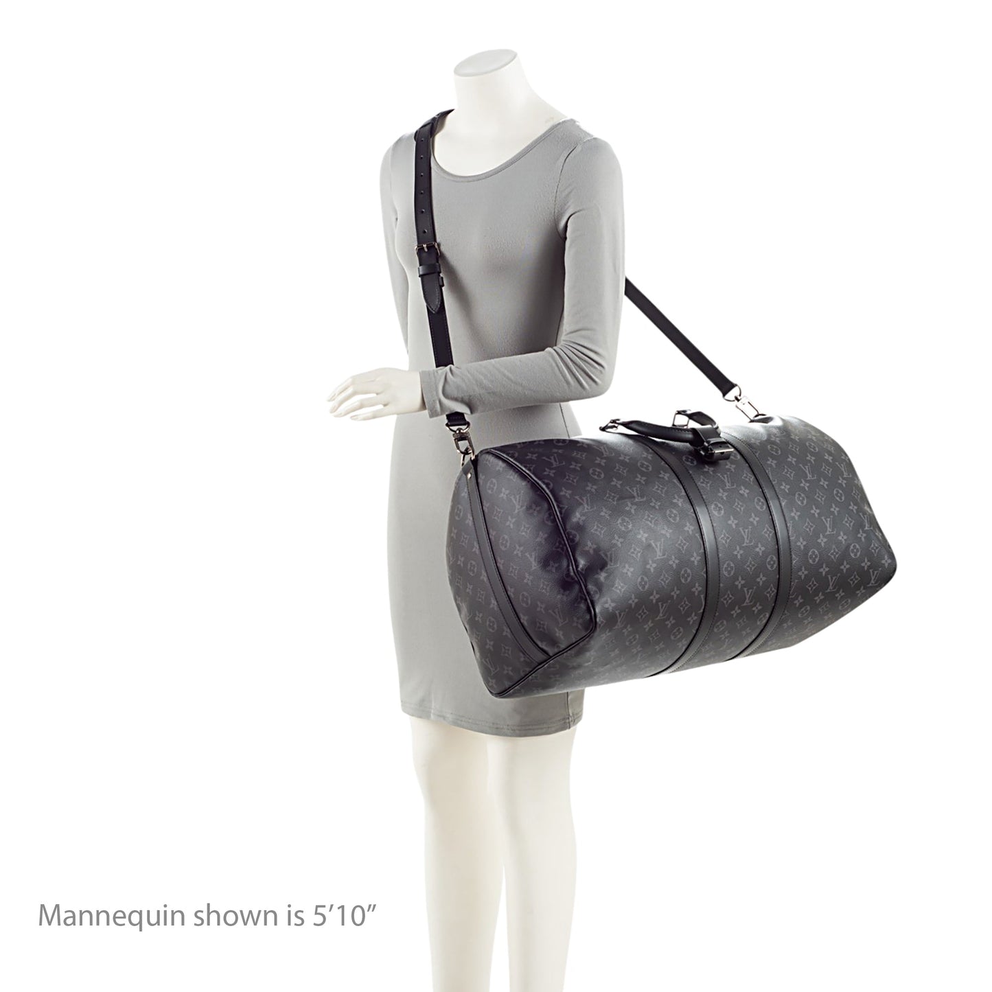 Louis Vuitton Monogram Eclipse Keepall Bandouliere 55 Duffle